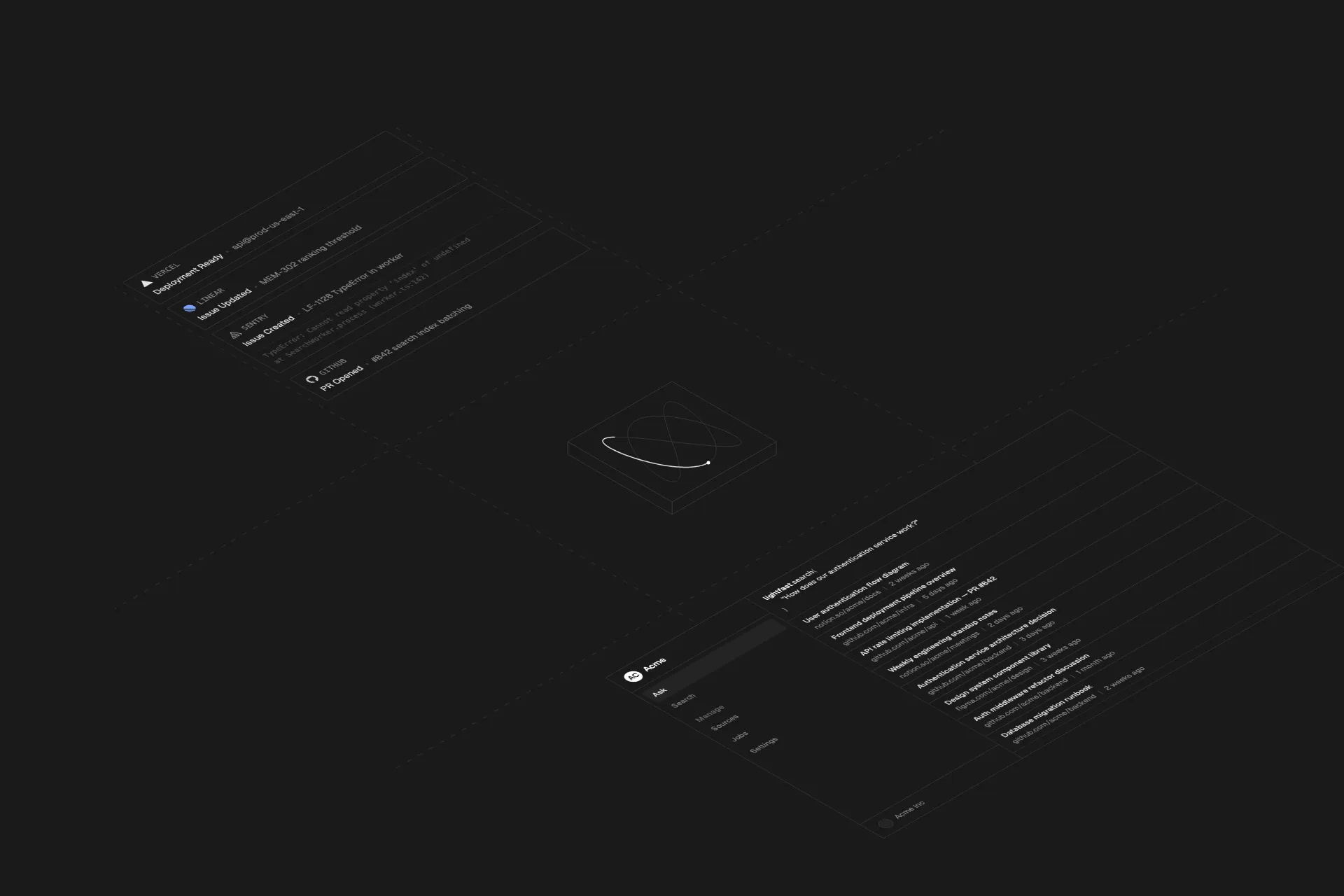 Data flows through the Lightfast engine